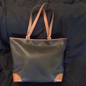 Black & Brown Bottega Venetia Oversized Bag